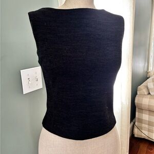 Cropped sweater tank